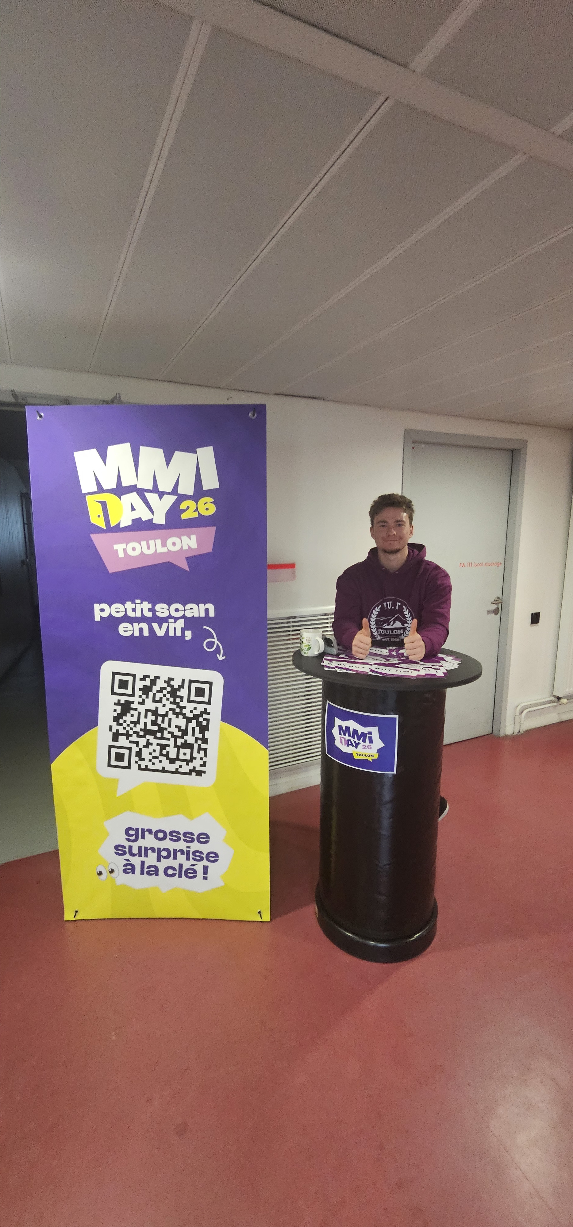 Martin au stand MMI Day